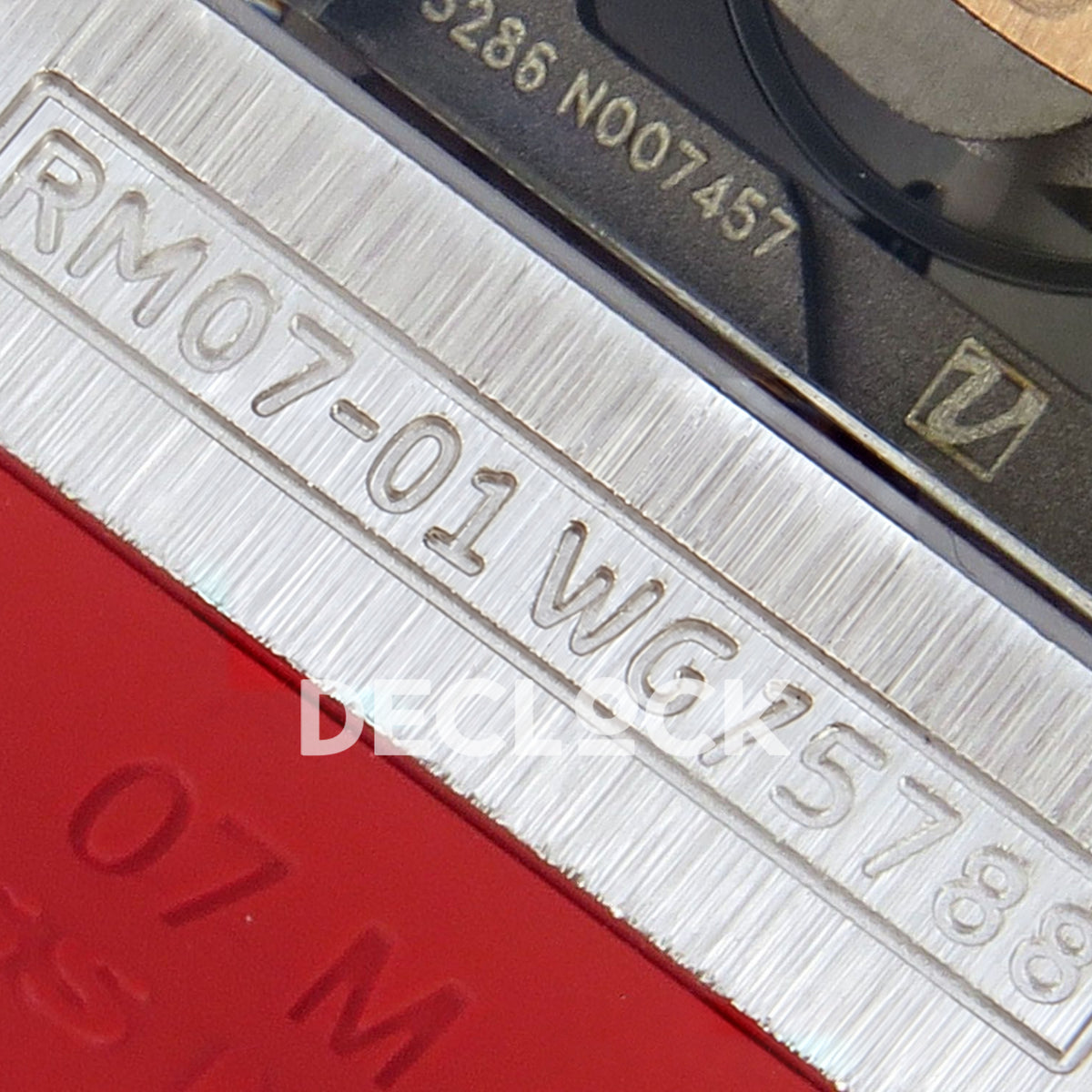 Richard Mille RM07-01 Snow Set Steel Red Dial Red Rubber ZF CRMA2 replica - reference serial engraving