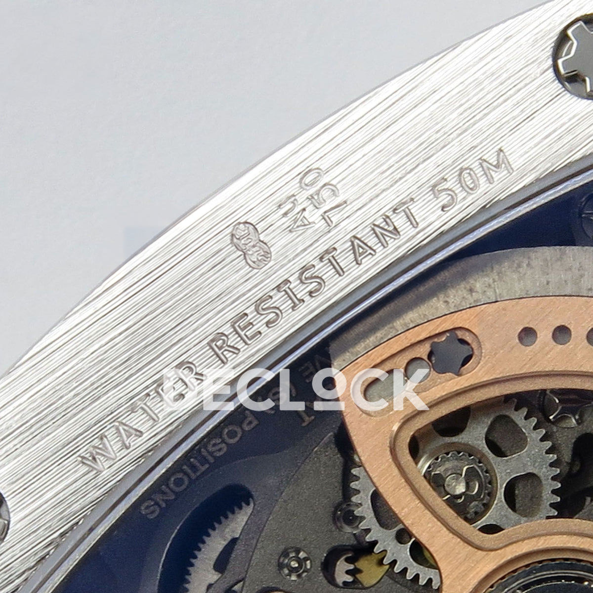 Richard Mille RM07-01 Snow Set Steel Red Dial Red Rubber ZF CRMA2 replica - caseback water resistance