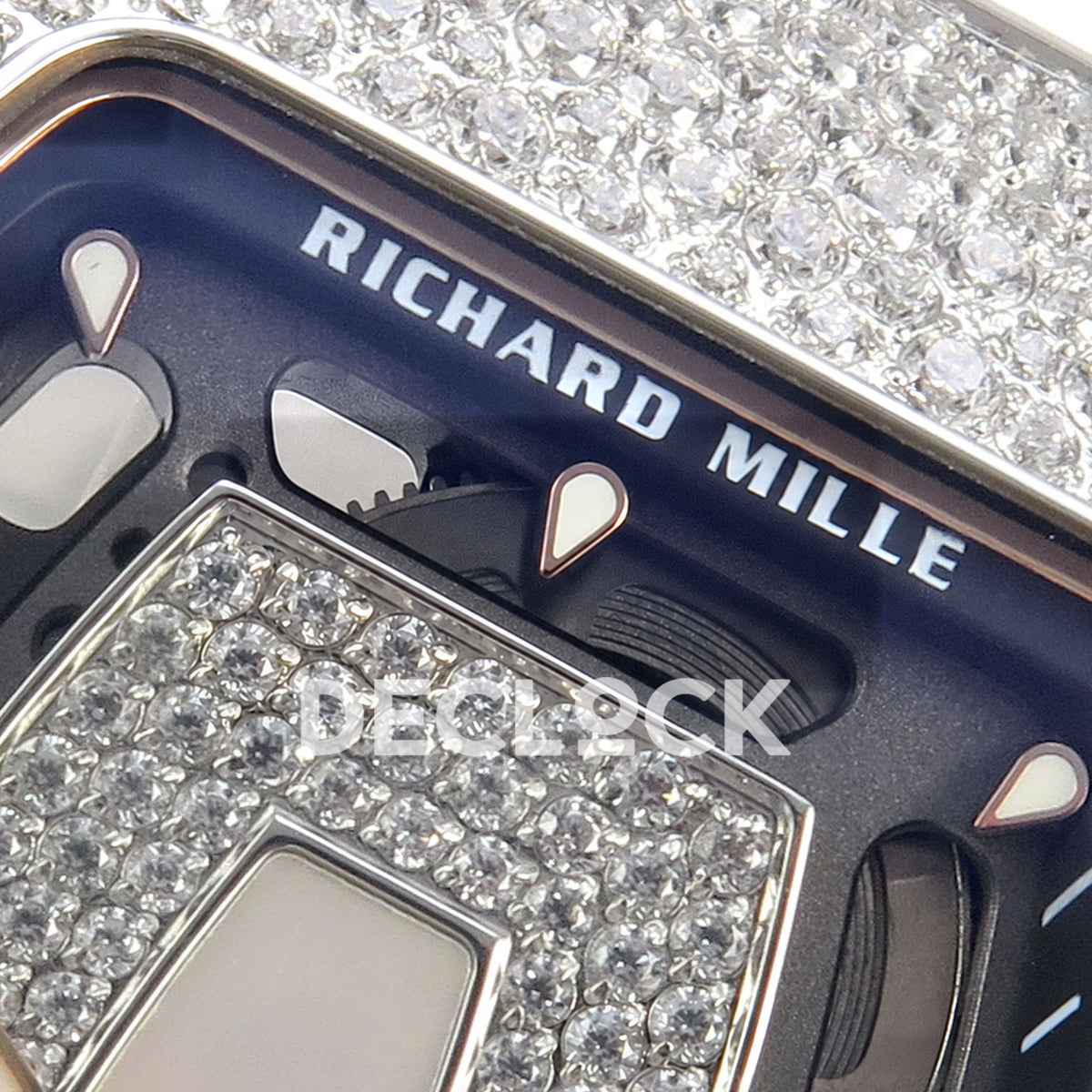 Richard Mille RM07-01 Snow Set Steel White Dial White Rubber ZF CRMA2 replica - dial upper detail