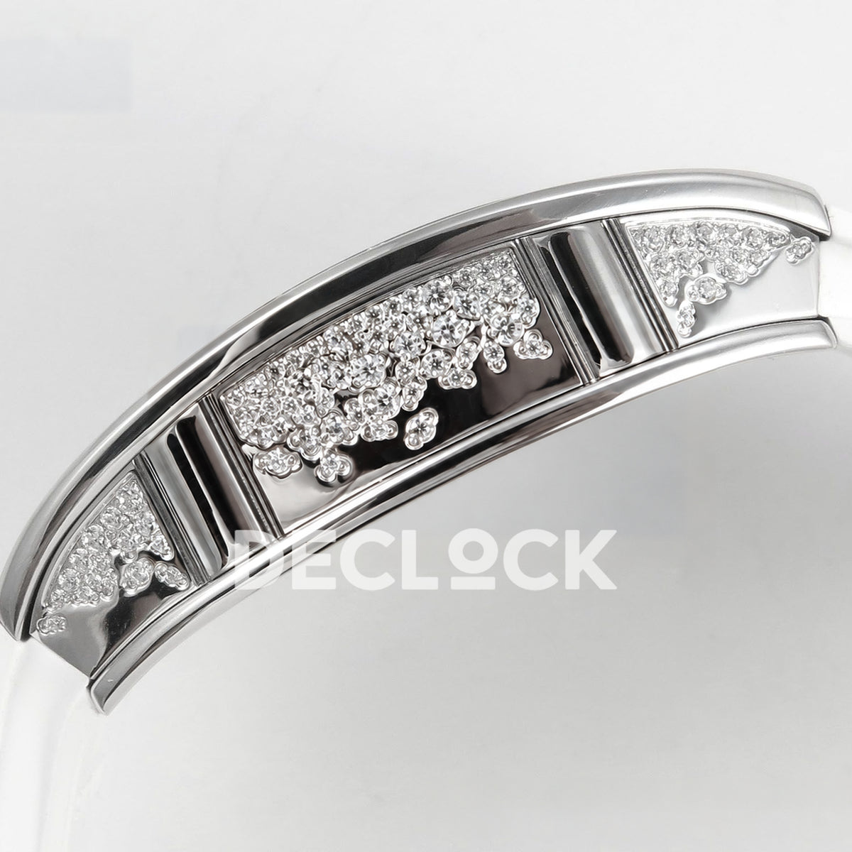 Richard Mille RM07-01 Snow Set Steel White Dial White Rubber ZF CRMA2 replica - case side