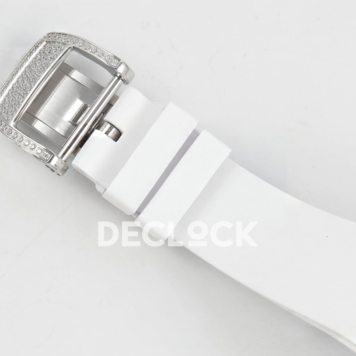 Richard Mille RM07-01 Snow Set Steel White Dial White Rubber ZF CRMA2 replica - deployant clasp