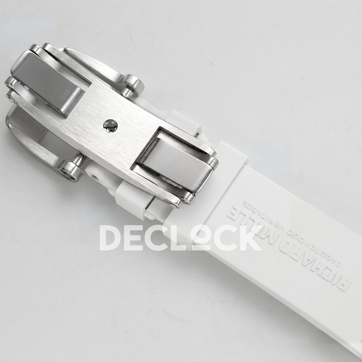 Richard Mille RM07-01 Snow Set Steel White Dial White Rubber ZF CRMA2 replica - clasp underside