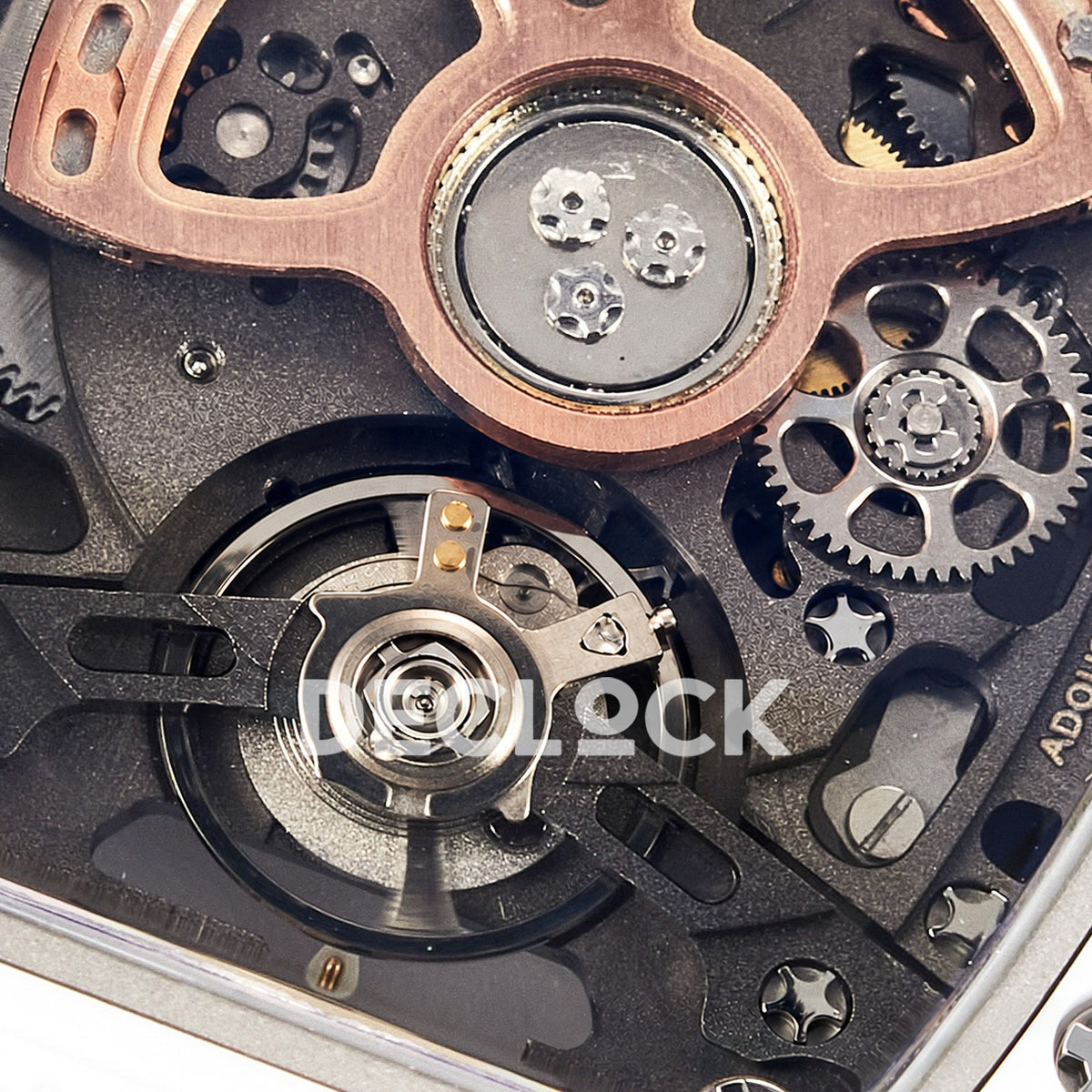 Richard Mille RM07-01 White Ceramic Gem-Set Black Dial EF CRMA2 replica - balance detail