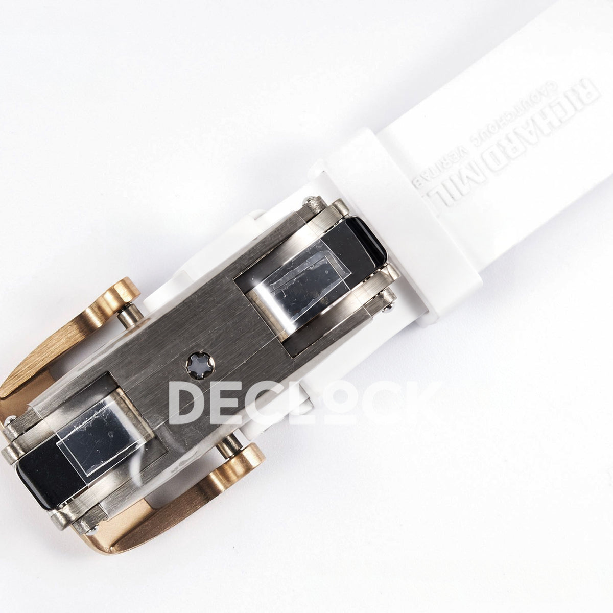 Richard Mille RM07-01 White Ceramic Gem-Set Black Dial EF CRMA2 replica - clasp underside