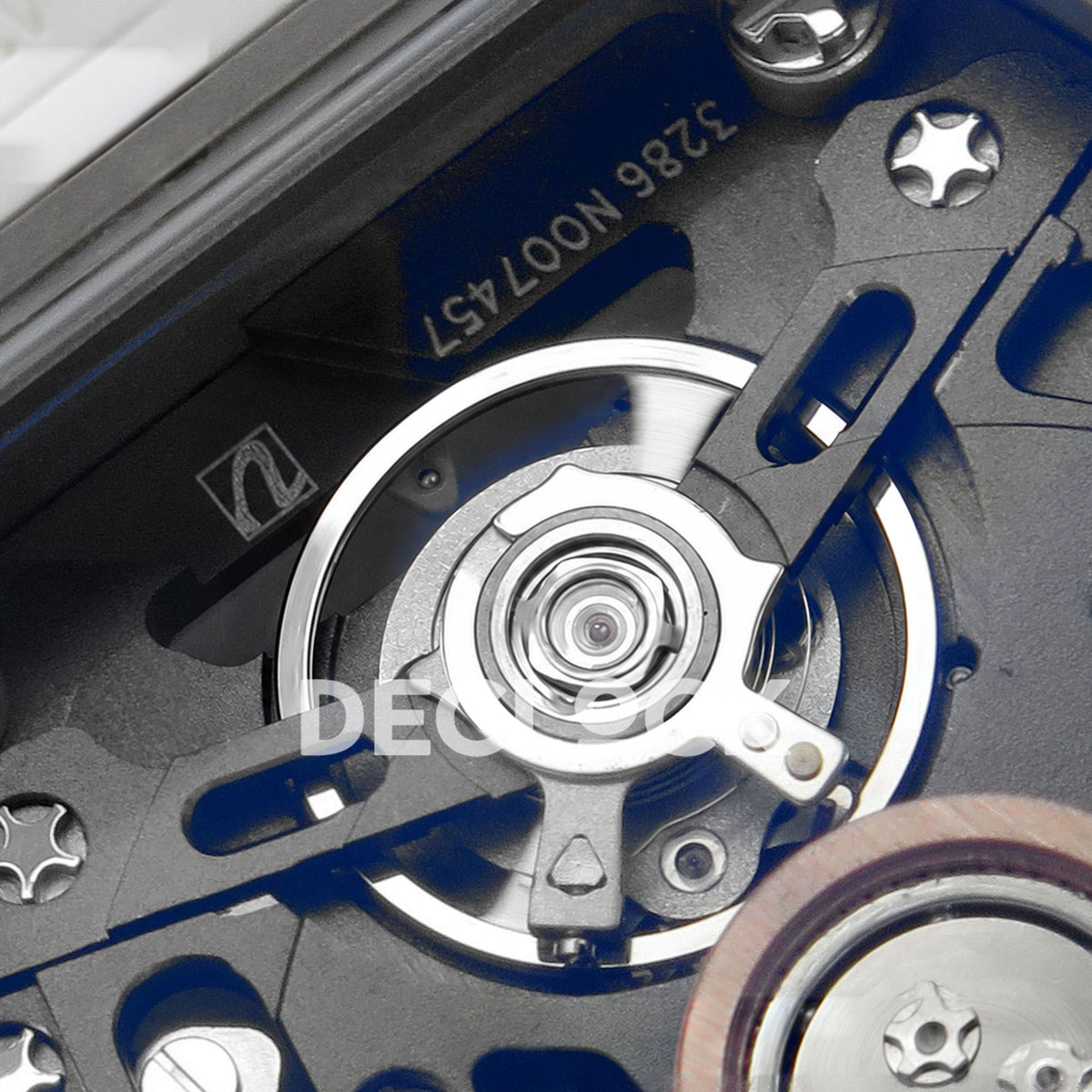 Richard Mille RM07-01 White Ceramic Gem-Set Black Dial ZF CRMA2 replica - balance and rotor detail