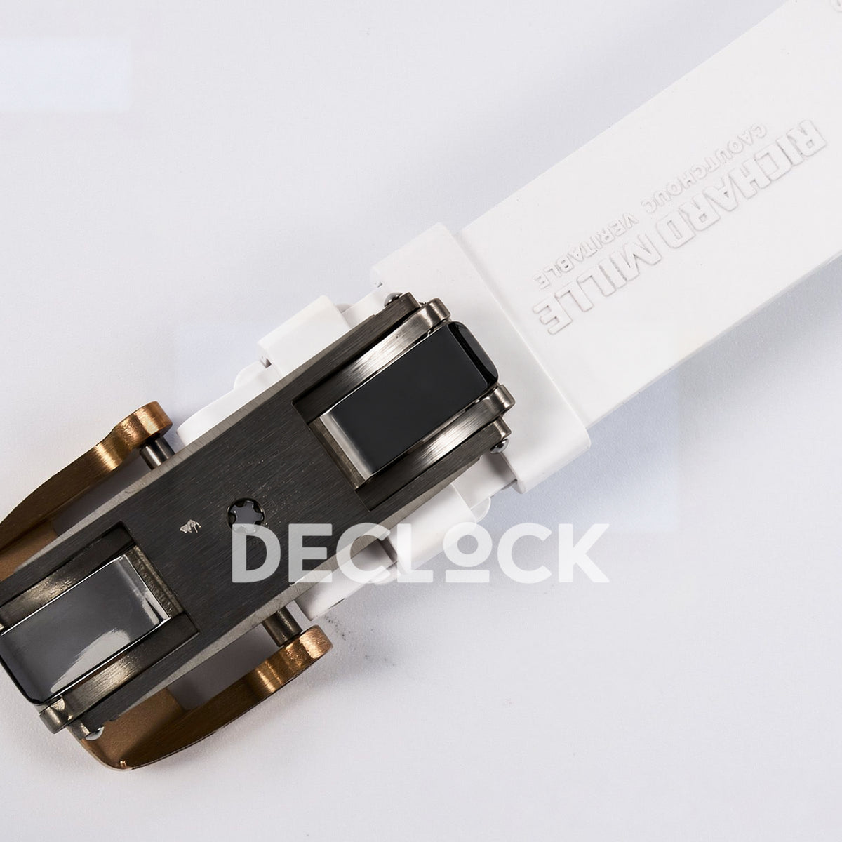 Richard Mille RM07-01 White Ceramic Gem-Set Red Dial EF CRMA2 replica - clasp underside