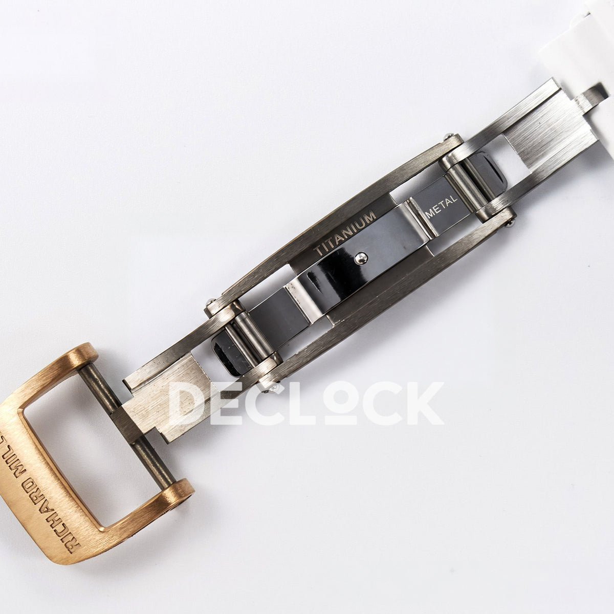 Richard Mille RM07-01 White Ceramic Gem-Set Red Dial EF CRMA2 replica - titanium clasp engraving
