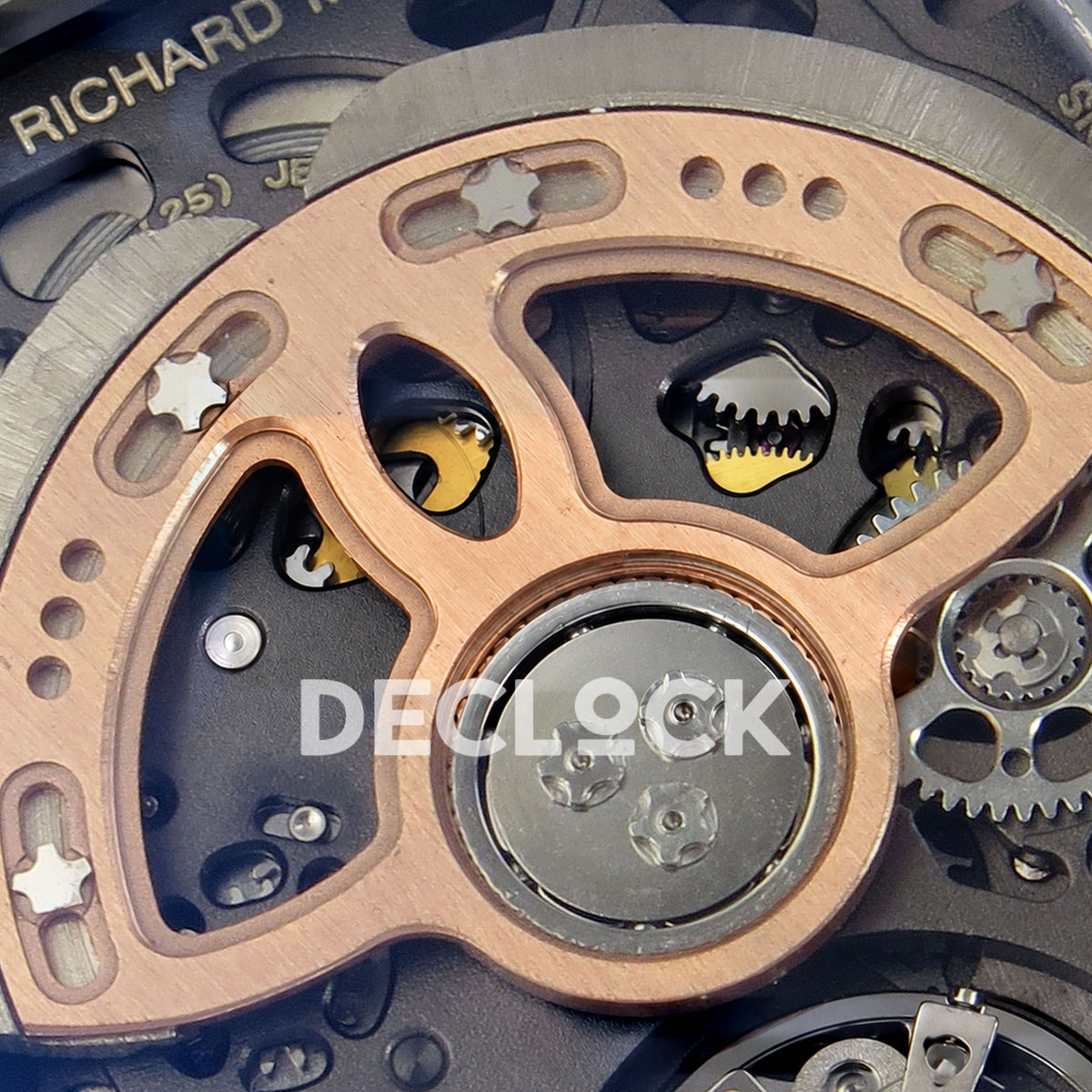 Richard Mille RM07-01 White Ceramic Gem-Set Red Dial ZF CRMA2 replica - rotor detail