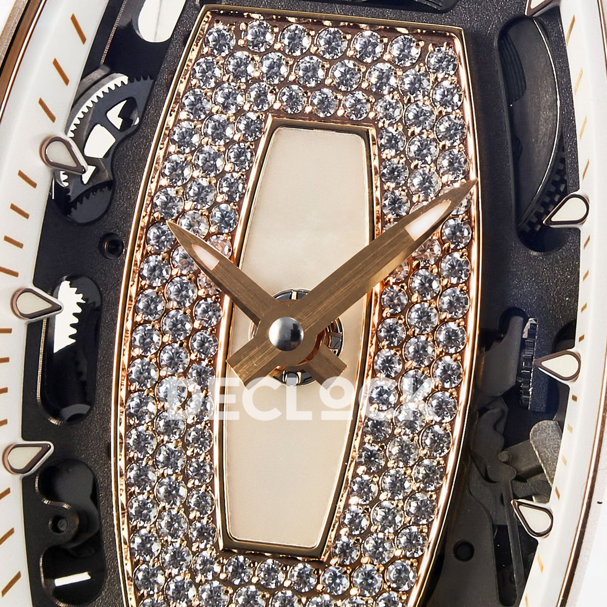 Richard Mille RM07-01 White Ceramic Gem-Set White Dial EF CRMA2 replica - dial center detail