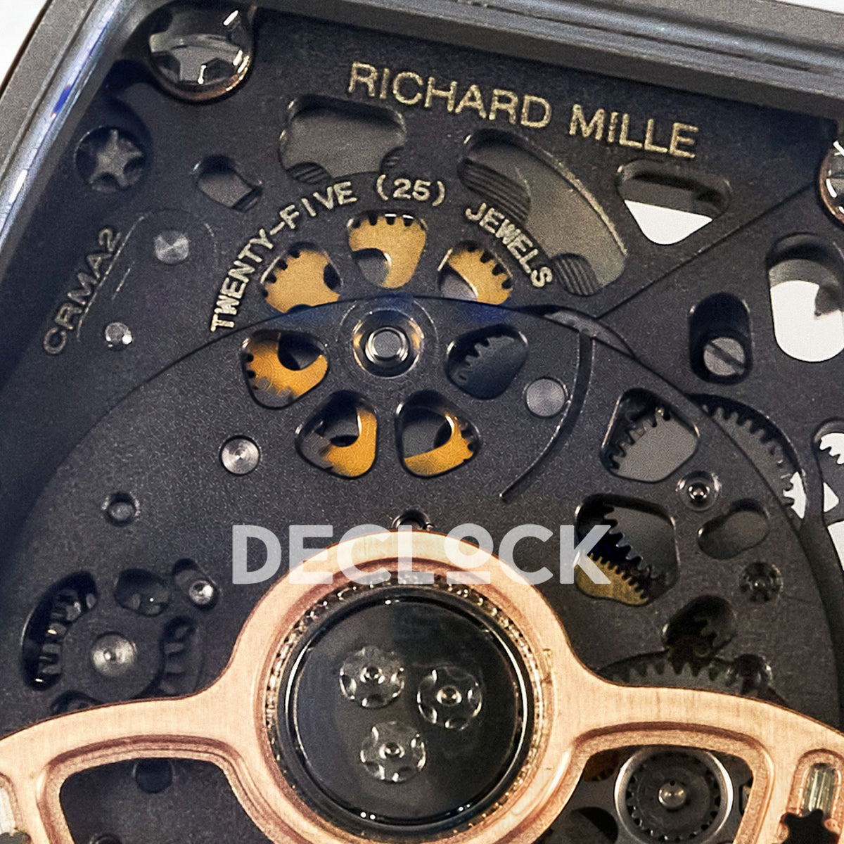 Richard Mille RM07-01 White Ceramic Gem-Set White Dial EF CRMA2 replica - movement inscriptions