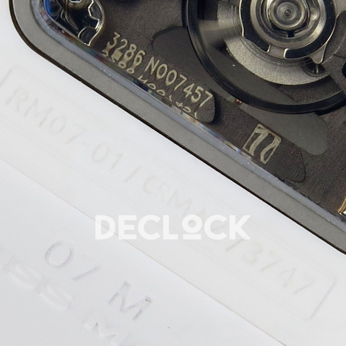 Richard Mille RM07-01 White Ceramic Gem-Set White Dial ZF CRMA2 replica - caseback reference