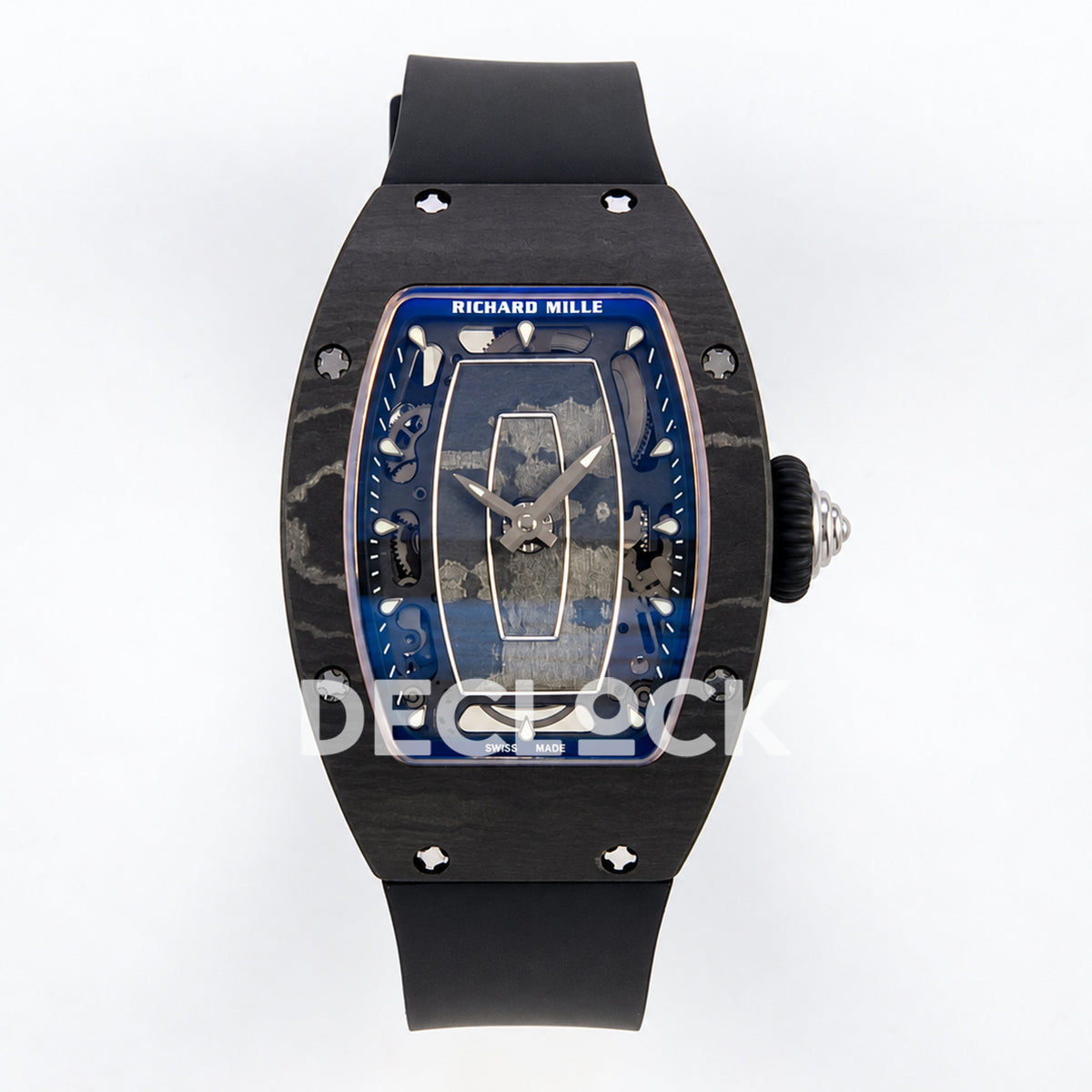 Richard Mille RM07-01 ZF black NTPT blue skeleton dial CRMA2 — front