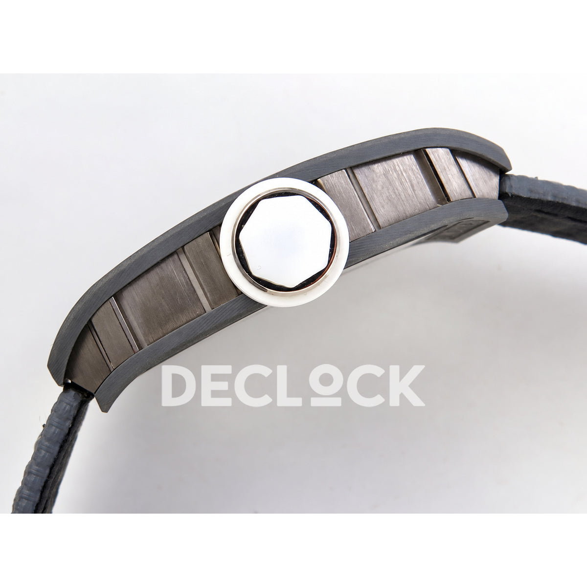 Richard Mille RM55-01 TZ Gray NTPT Titanium RMUL4 Super Clone — crown side profile