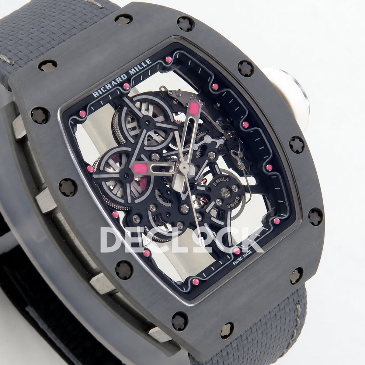 Richard Mille RM55-01 TZ Gray NTPT Titanium RMUL4 Super Clone — dial detail
