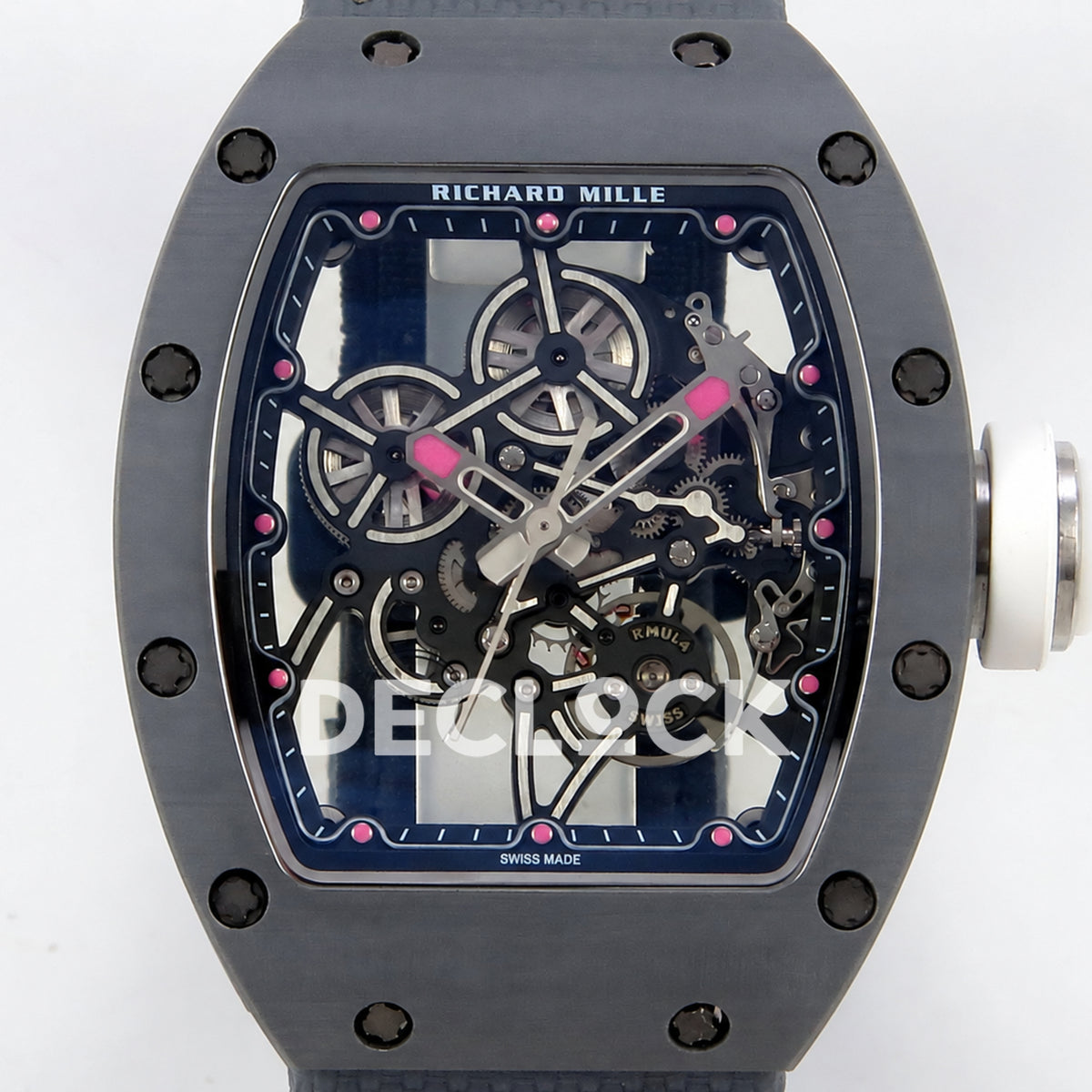 Richard Mille RM55-01 TZ Gray NTPT Titanium RMUL4 Super Clone — front dial close up