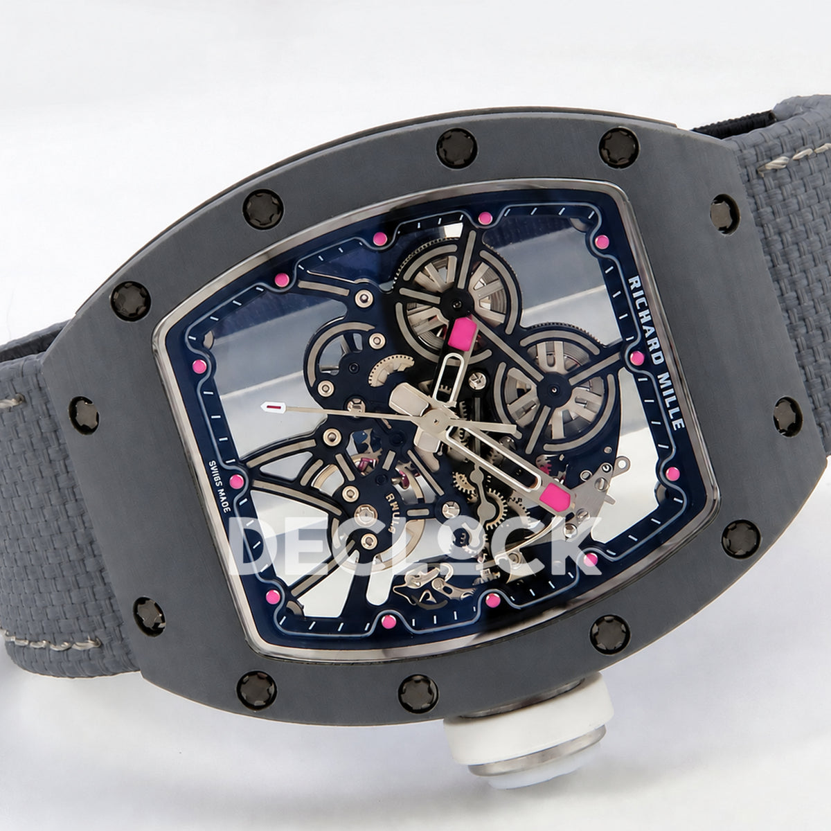 Richard Mille RM55-01 TZ Gray NTPT Titanium RMUL4 Super Clone — full watch angled view