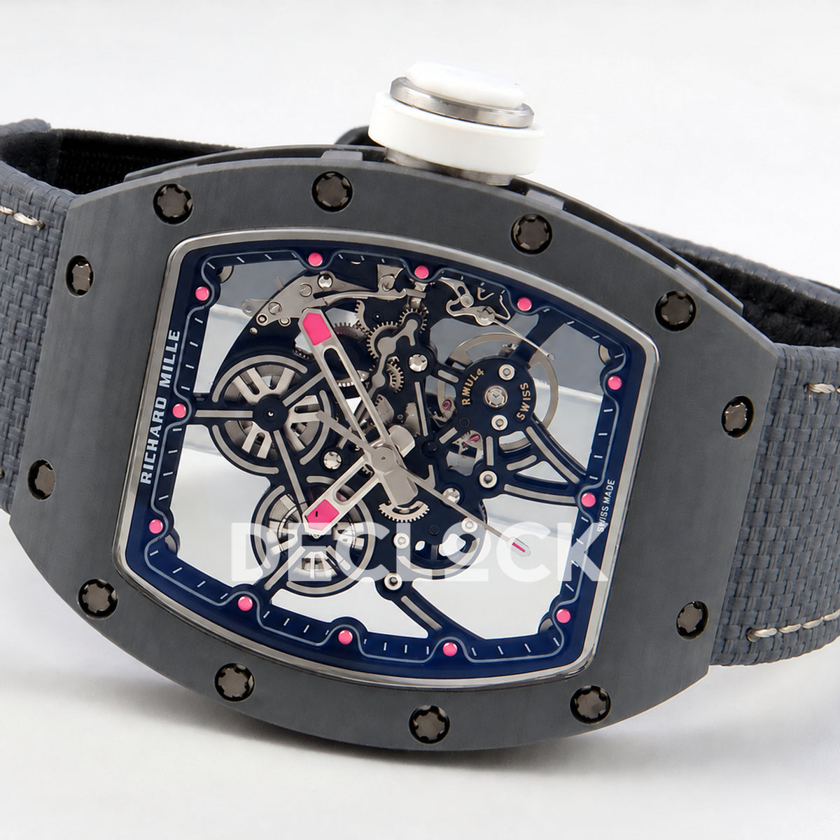 Richard Mille RM55-01 TZ Gray NTPT Titanium RMUL4 Super Clone — full watch side angle