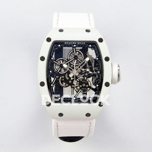 Richard Mille RM55-01 TZ White NTPT Titanium RMUL4 Super Clone — front view