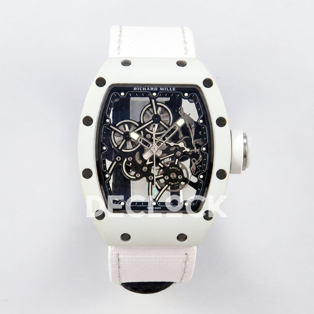 Richard Mille RM55-01 TZ White NTPT Titanium RMUL4 Super Clone — front view