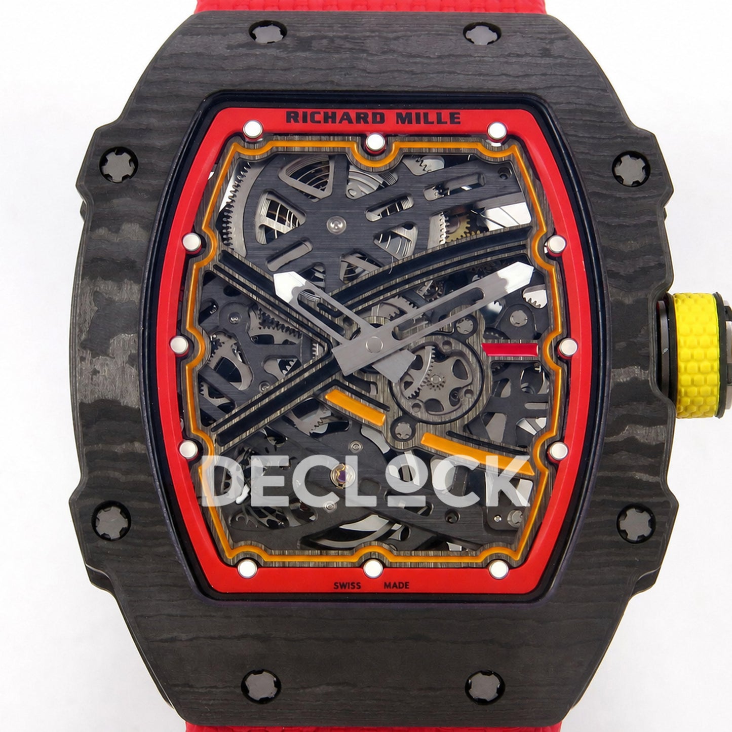 Richard Mille RM67-02 Black NTPT Alexander Black/Red/Yellow Skeleton Dial CRMA7 Super Clone