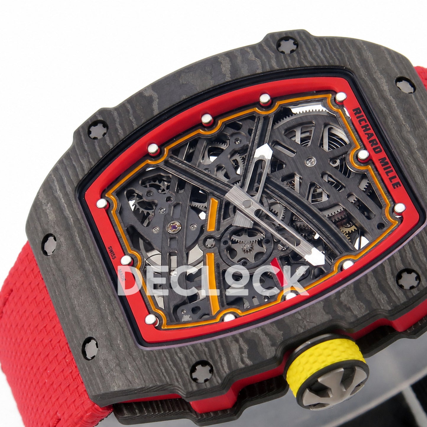 Richard Mille RM67-02 Black NTPT Alexander Black/Red/Yellow Skeleton Dial CRMA7 Super Clone