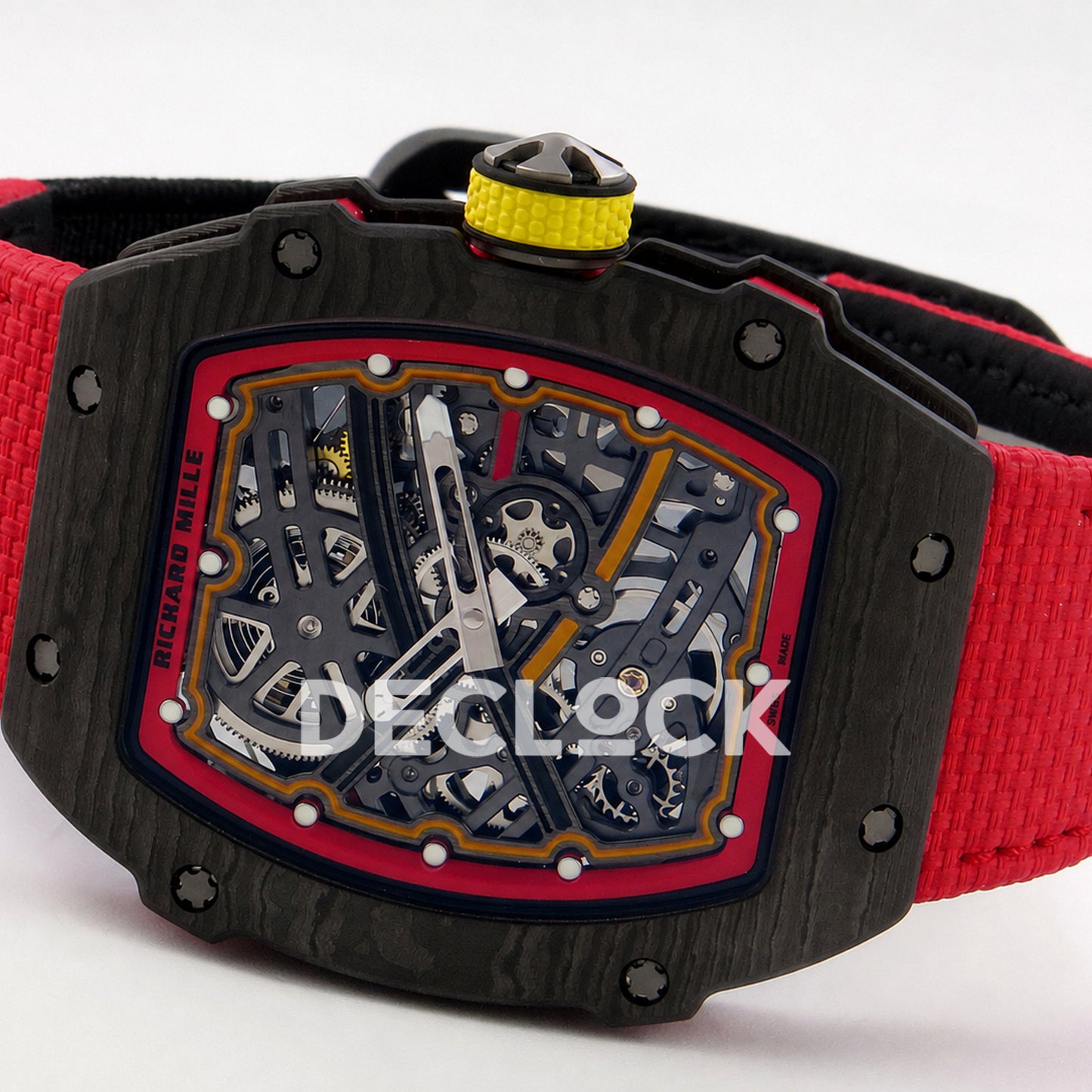 Richard Mille RM67-02 Black NTPT Alexander Black/Red/Yellow Skeleton Dial CRMA7 Super Clone