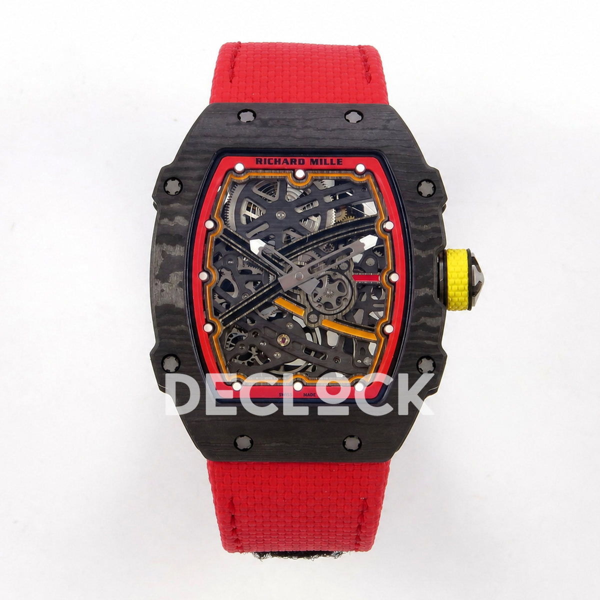 Richard Mille RM67-02 Black NTPT Alexander Black/Red/Yellow Skeleton Dial CRMA7 Super Clone