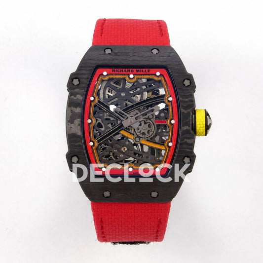 Richard Mille RM67-02 Black NTPT Alexander Black/Red/Yellow Skeleton Dial CRMA7 Super Clone