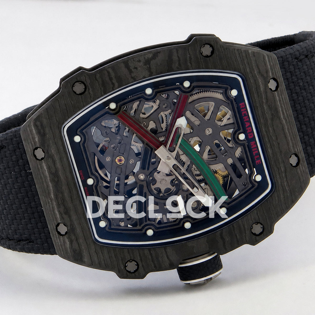 Richard Mille RM67-02 Black NTPT UAE Green/Red/Black Skeleton Dial CRMA7 Super Clone