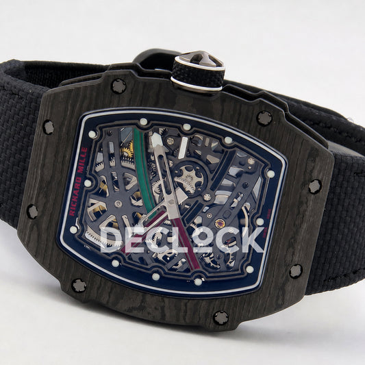 Richard Mille RM67-02 Black NTPT UAE Green/Red/Black Skeleton Dial CRMA7 Super Clone