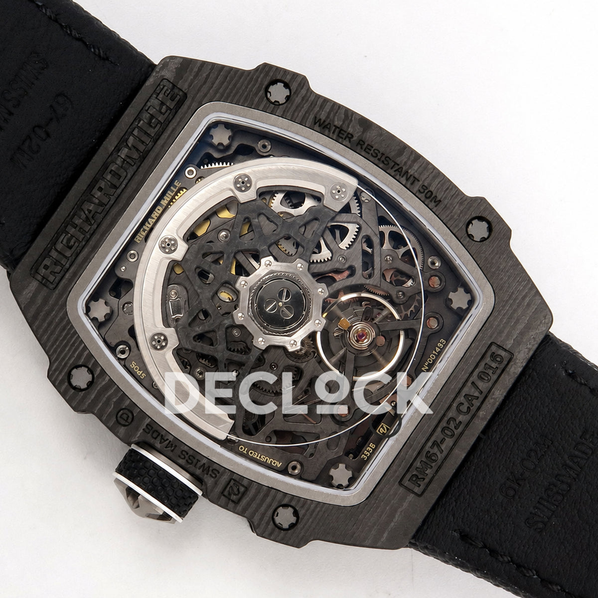 Richard Mille RM67-02 Black NTPT UAE Green/Red/Black Skeleton Dial CRMA7 Super Clone