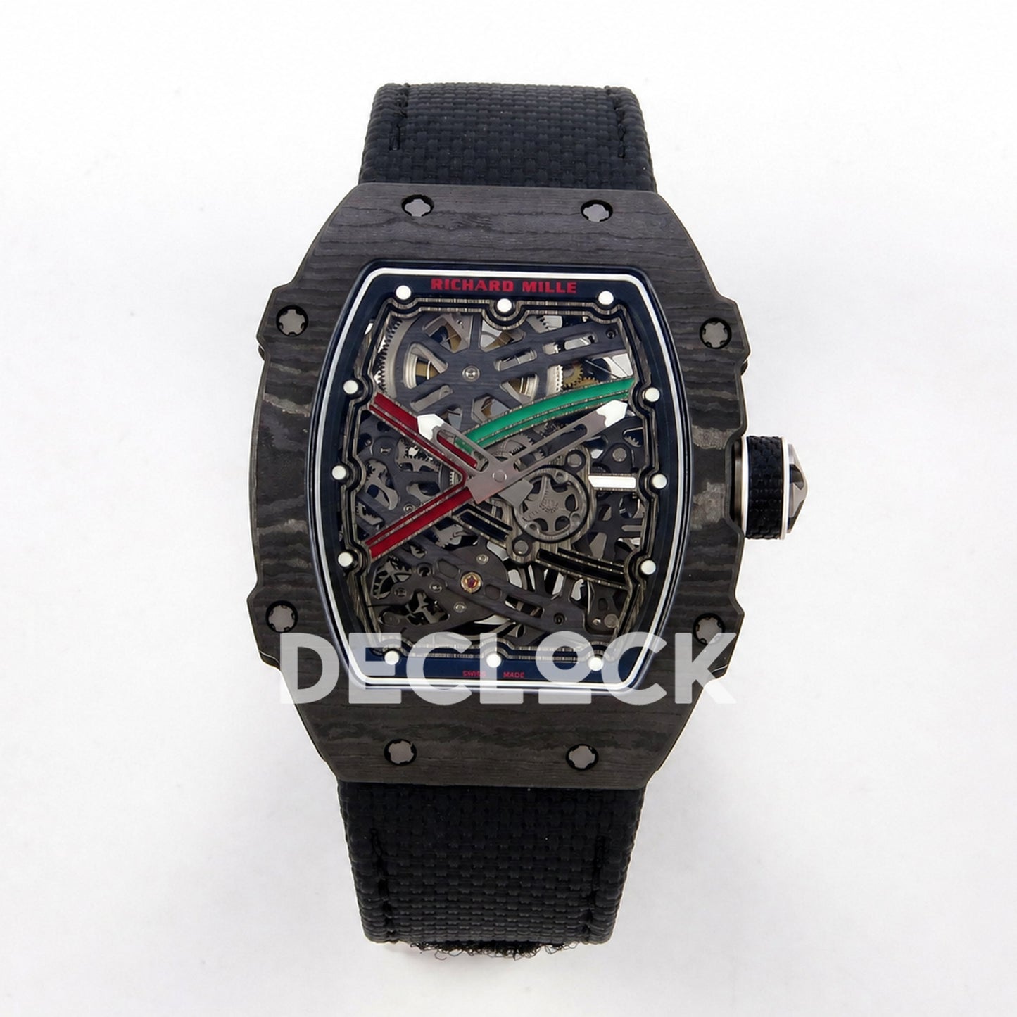 Richard Mille RM67-02 Black NTPT UAE Green/Red/Black Skeleton Dial CRMA7 Super Clone