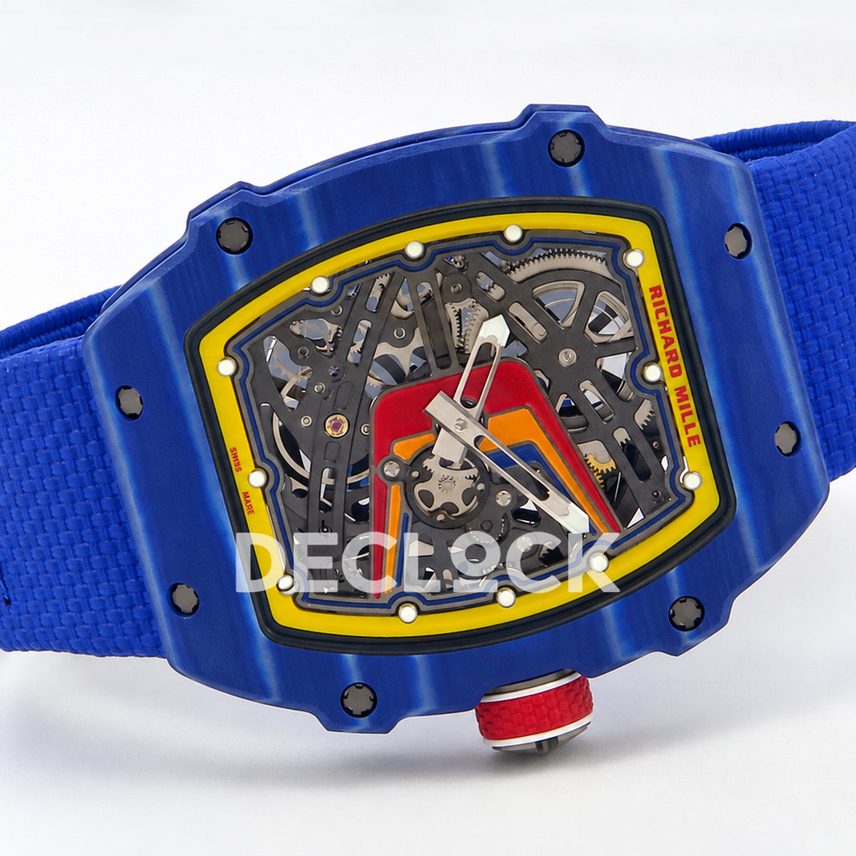 Richard Mille RM67-02 RICH Maker blue NTPT Fernando Alonso CRMA7 — horizontal left view