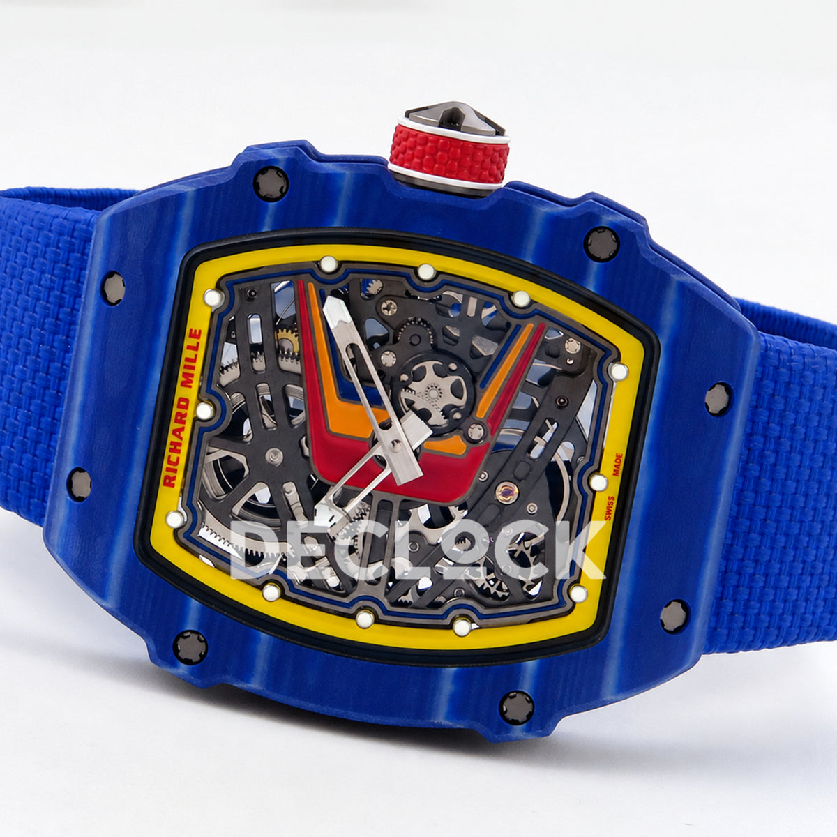 Richard Mille RM67-02 RICH Maker blue NTPT Fernando Alonso CRMA7 — horizontal right view