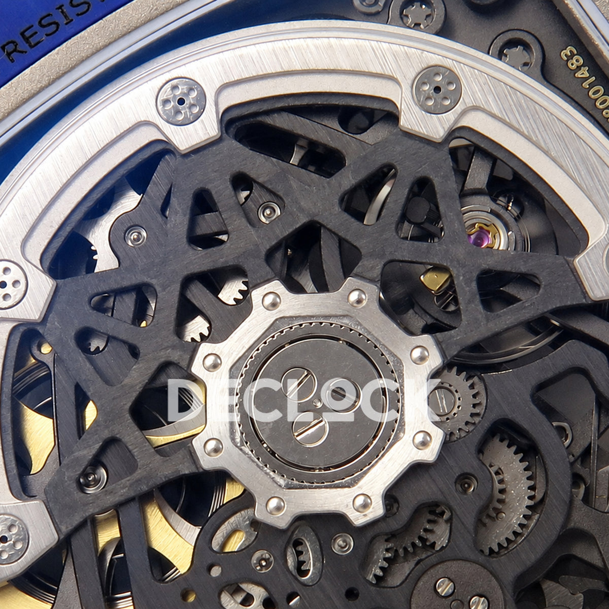 Richard Mille RM67-02 RICH Maker blue NTPT Fernando Alonso CRMA7 — rotor closeup