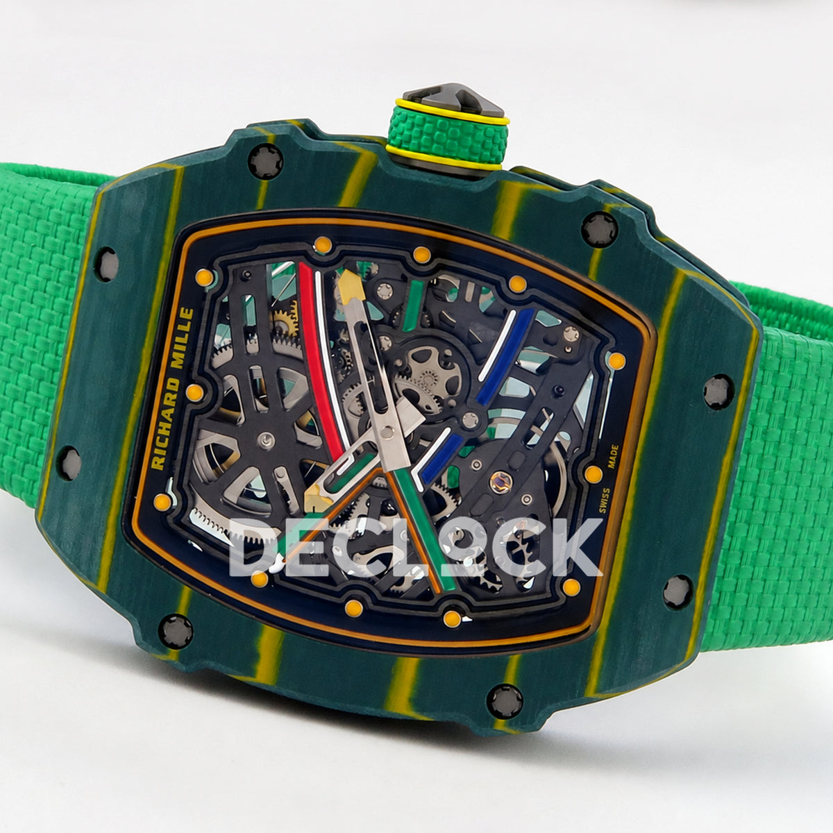 Richard Mille RM67-02 RICH Maker green NTPT Wayde Van Niekerk CRMA7 — horizontal right view