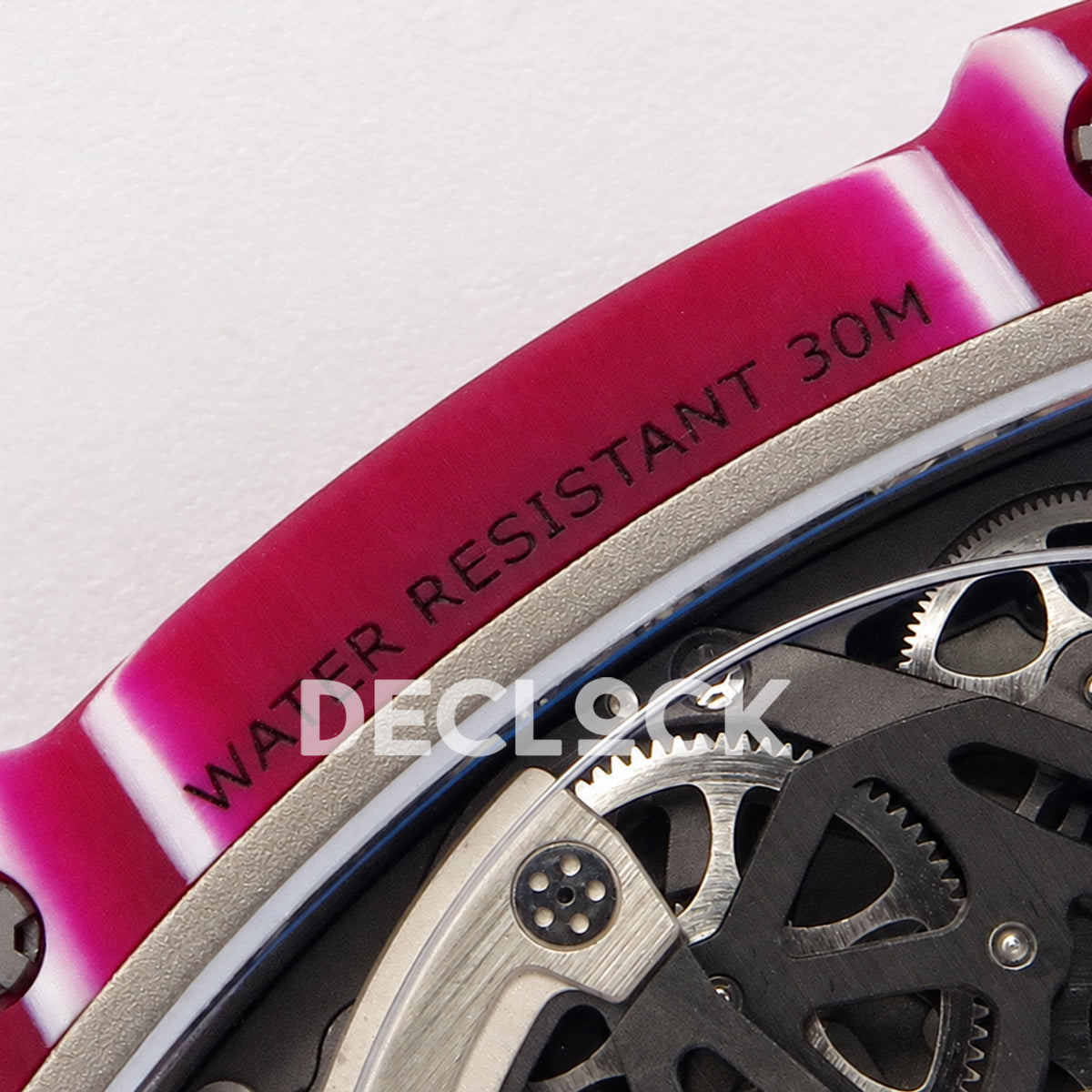Richard Mille RM67-02 RICH Maker purple NTPT Mutaz skeleton CRMA7 — caseback engraving