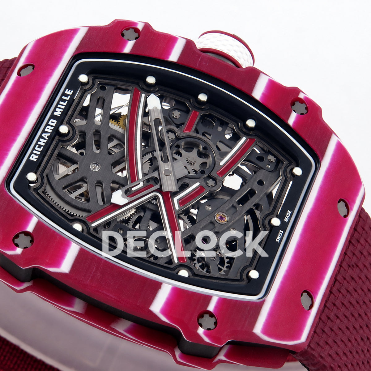 Richard Mille RM67-02 RICH Maker purple NTPT Mutaz skeleton CRMA7 — dial right angle