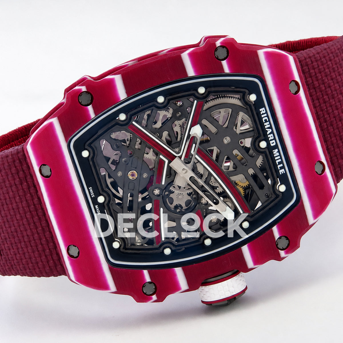 Richard Mille RM67-02 RICH Maker purple NTPT Mutaz skeleton CRMA7 — horizontal front