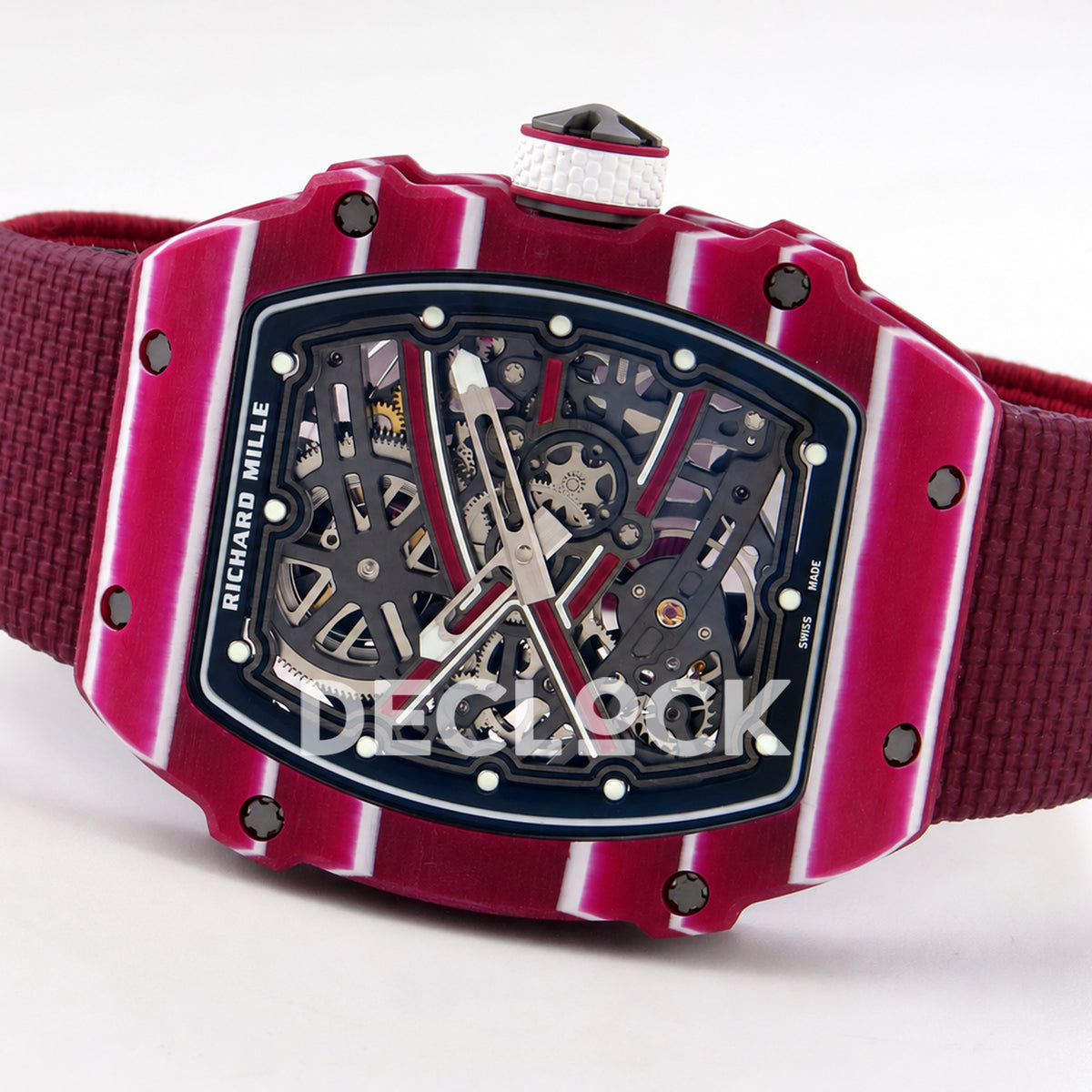 Richard Mille RM67-02 RICH Maker purple NTPT Mutaz skeleton CRMA7 — horizontal reverse