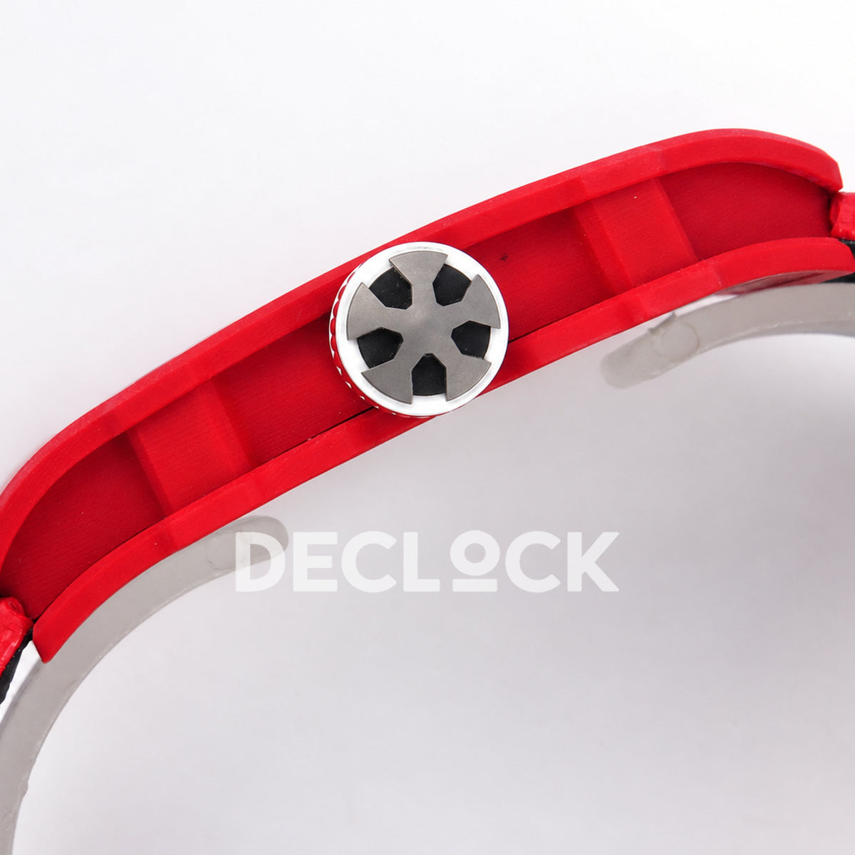 Richard Mille RM67-02 RICH Maker red NTPT skeleton CRMA7 — crown profile