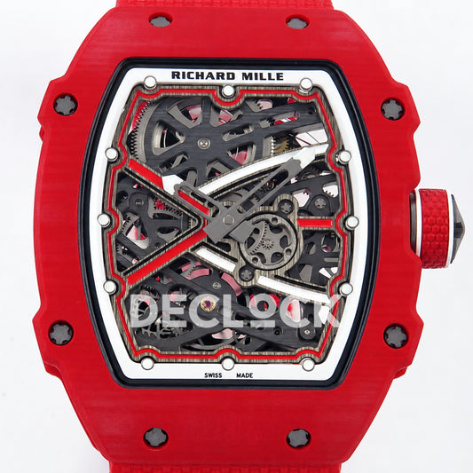 Richard Mille RM67-02 RICH Maker red NTPT skeleton CRMA7 — dial detail