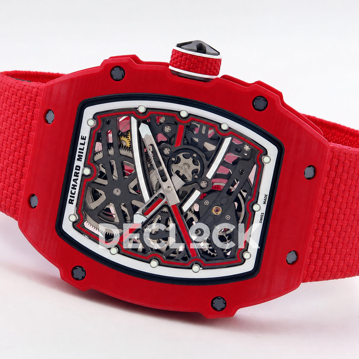 Richard Mille RM67-02 RICH Maker red NTPT skeleton CRMA7 — horizontal reverse