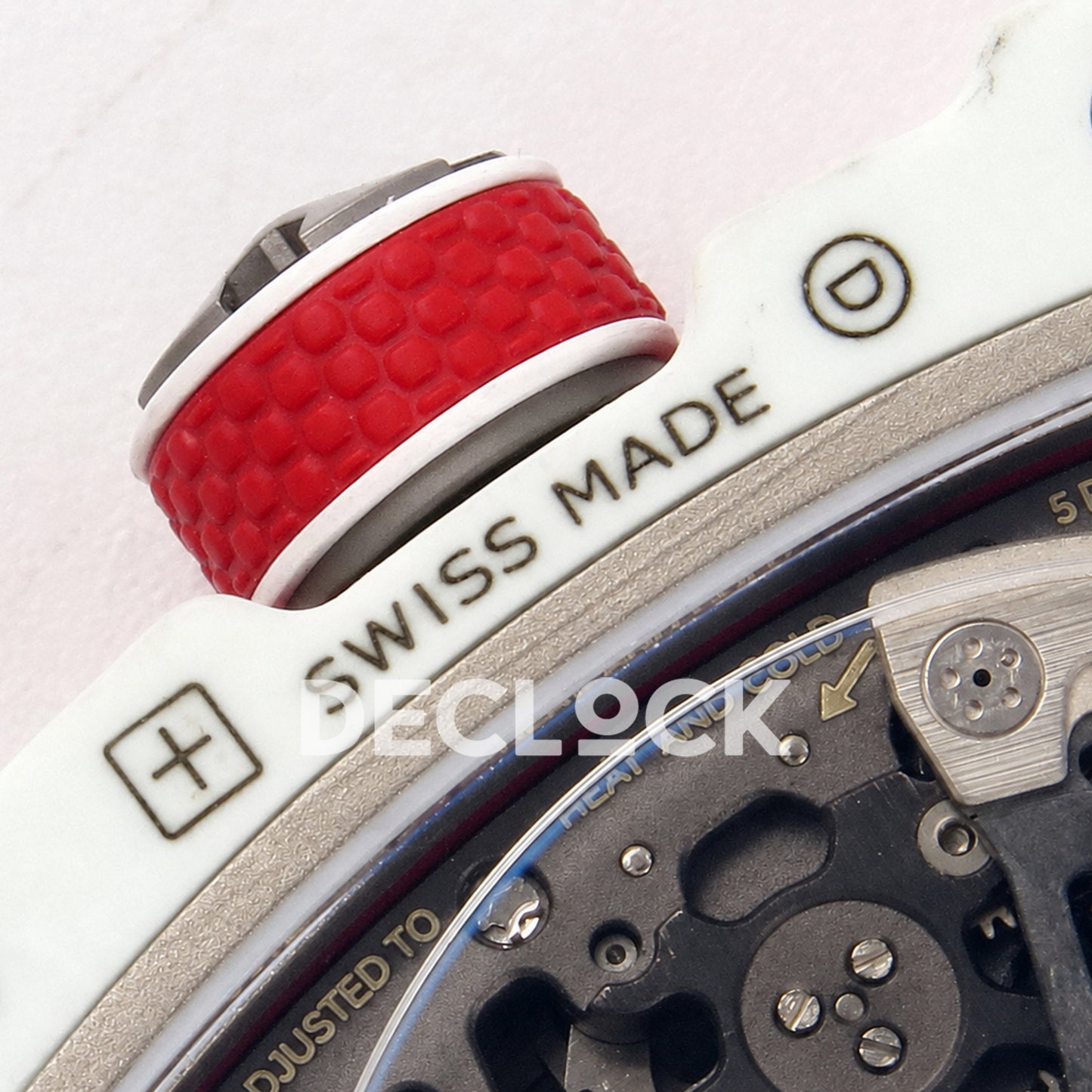Richard Mille RM67-02 White NTPT Monaco Red/White Skeleton Dial CRMA7 Super Clone