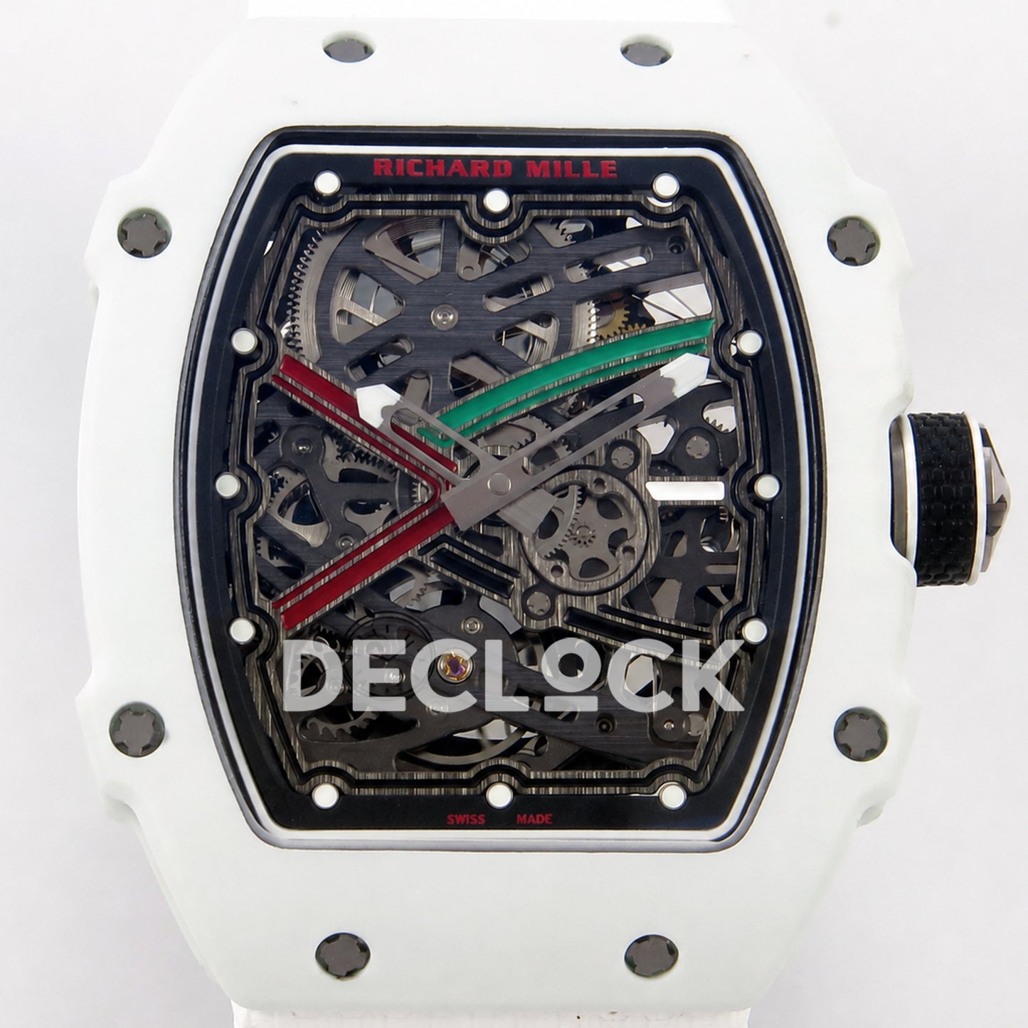 Richard Mille RM67-02 White NTPT UAE Green/Red/Black Skeleton Dial CRMA7 Super Clone