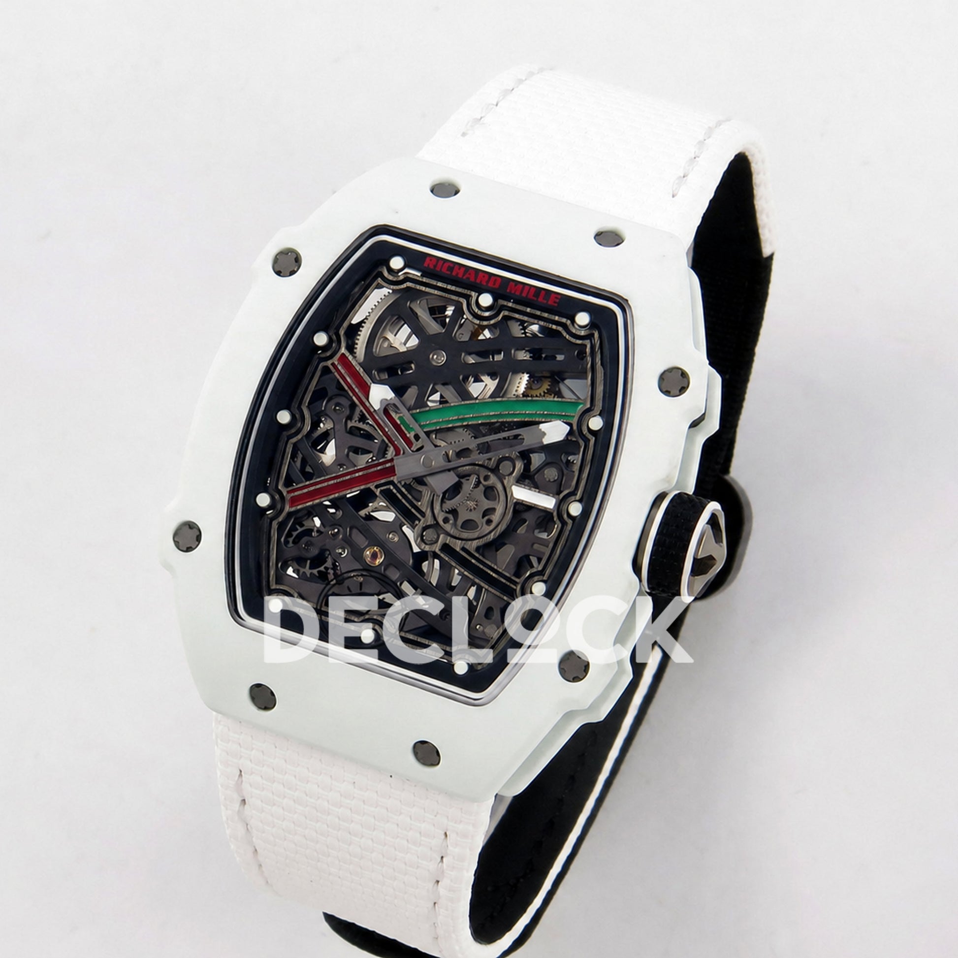 Richard Mille RM67-02 White NTPT UAE Green/Red/Black Skeleton Dial CRMA7 Super Clone