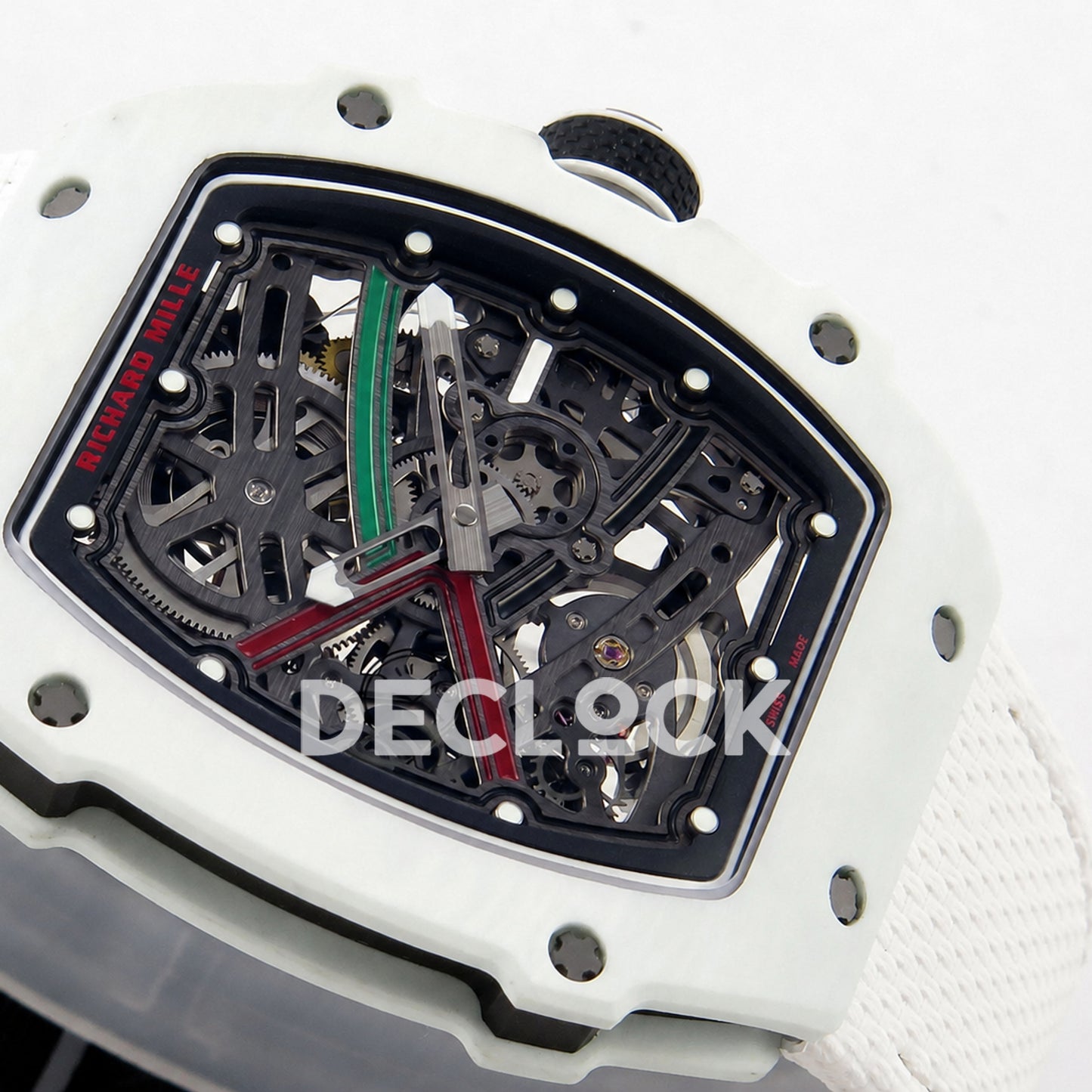 Richard Mille RM67-02 White NTPT UAE Green/Red/Black Skeleton Dial CRMA7 Super Clone