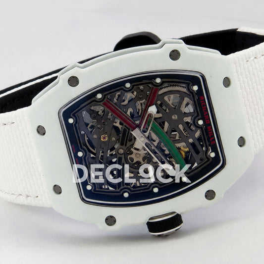 Richard Mille RM67-02 White NTPT UAE Green/Red/Black Skeleton Dial CRMA7 Super Clone
