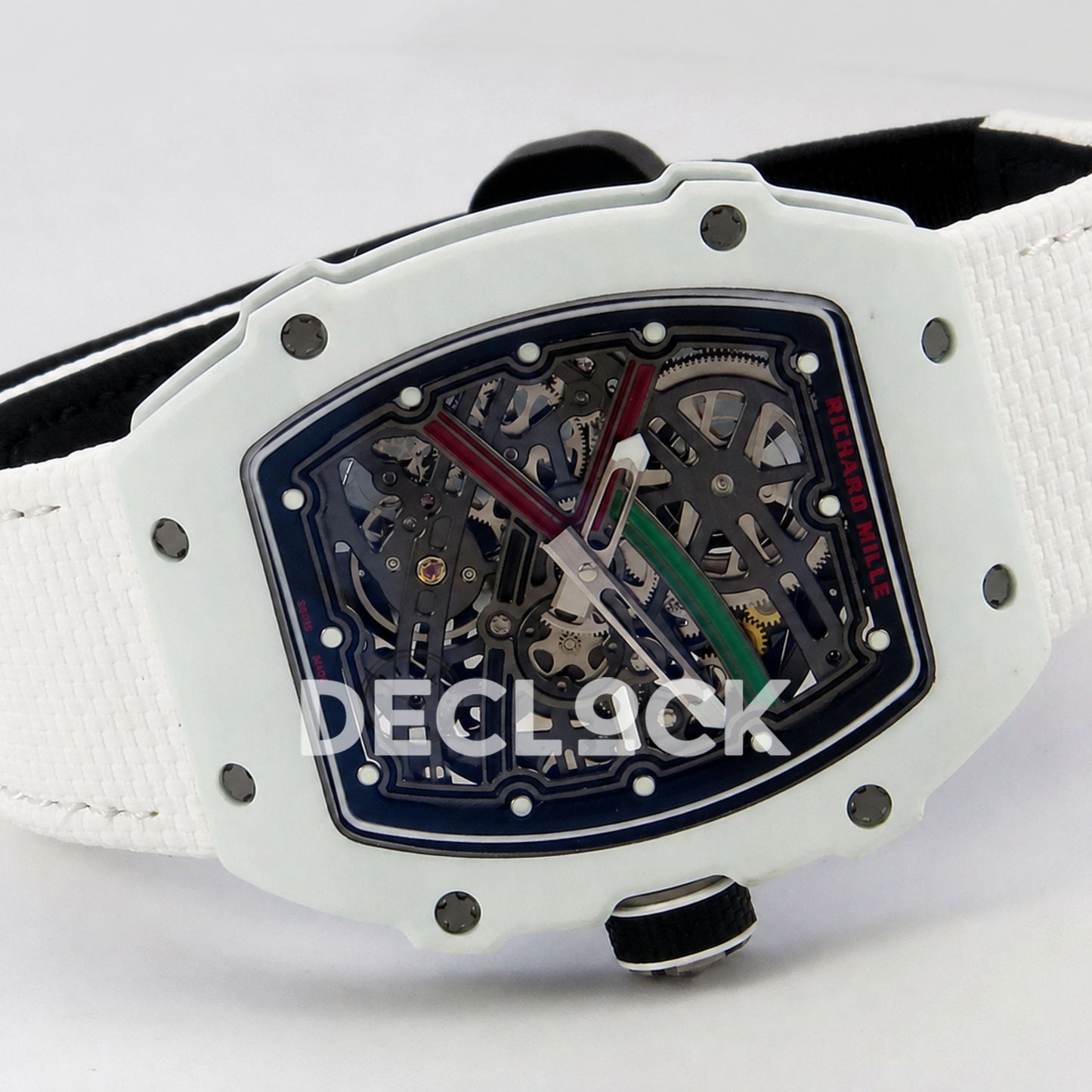 Richard Mille RM67-02 White NTPT UAE Green/Red/Black Skeleton Dial CRMA7 Super Clone
