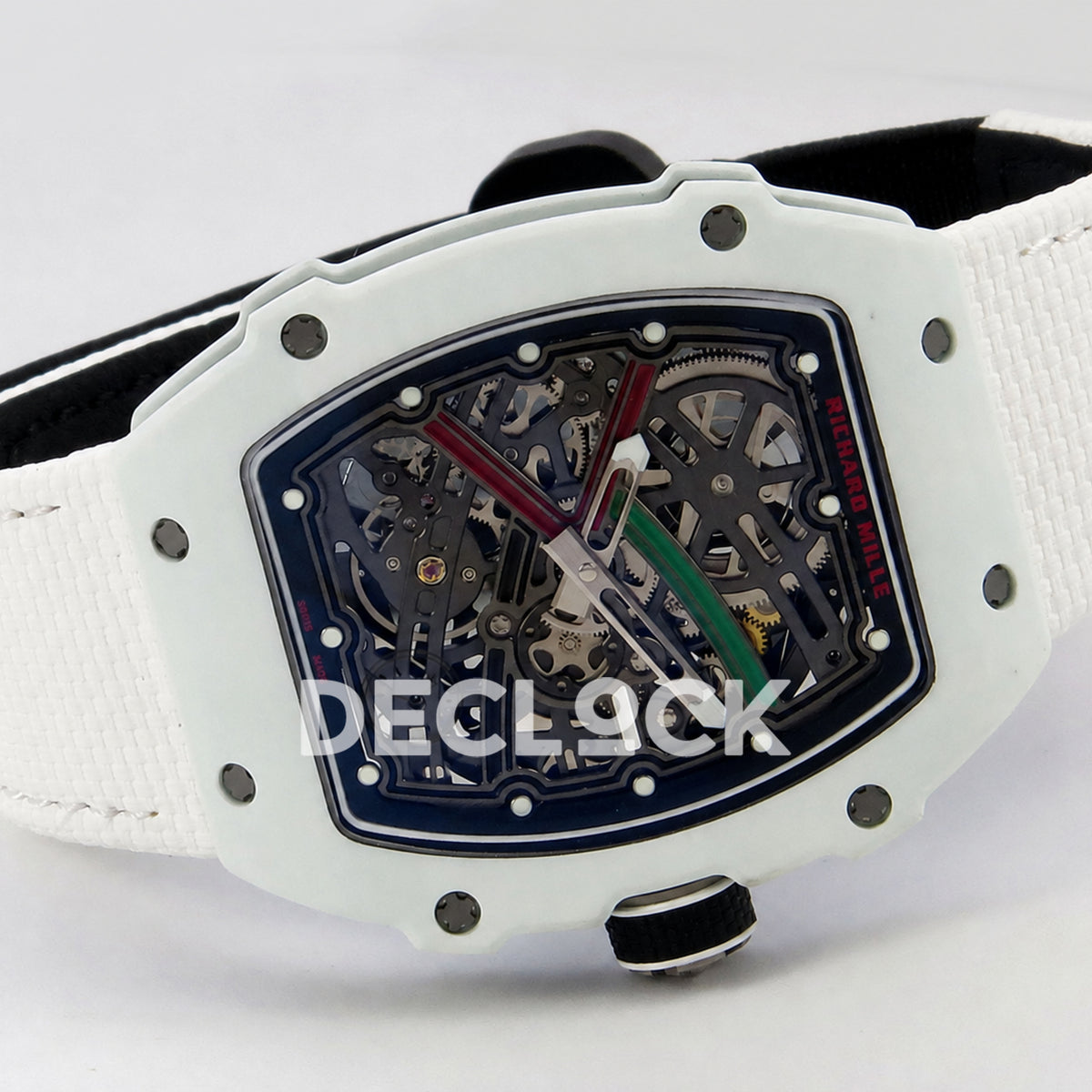 Richard Mille RM67-02 White NTPT UAE Green/Red/Black Skeleton Dial CRMA7 Super Clone